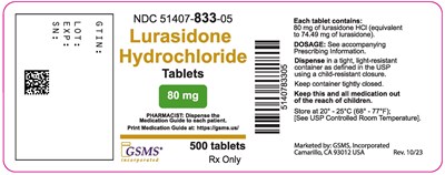 51407-833-05LB - Lurasidone HCl - Rev. 1023.jpg - 51407 833 05LB   Lurasidone HCl   Rev. 1023